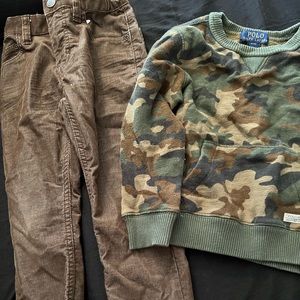 Fatigue & corduroy outfit